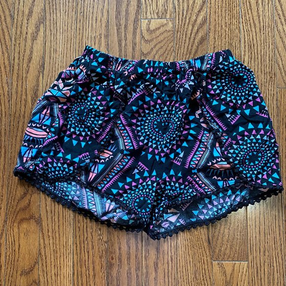 Girls Multi-Print Shorts - Picture 1 of 3